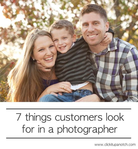 7 things customers look for in a photographer