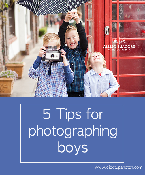 5 tips for photographing boys
