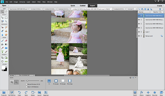 creating a storyboard in photoshop elements
