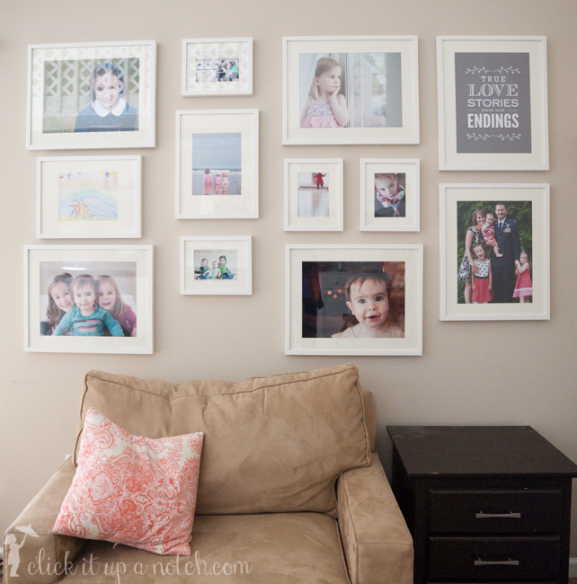 how to make a photo wall display