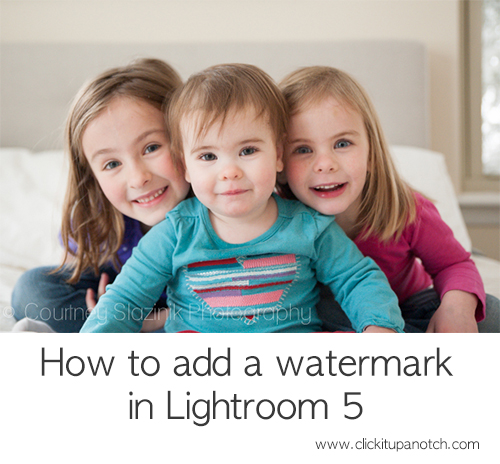 How to add a watermark in Lightroom 5