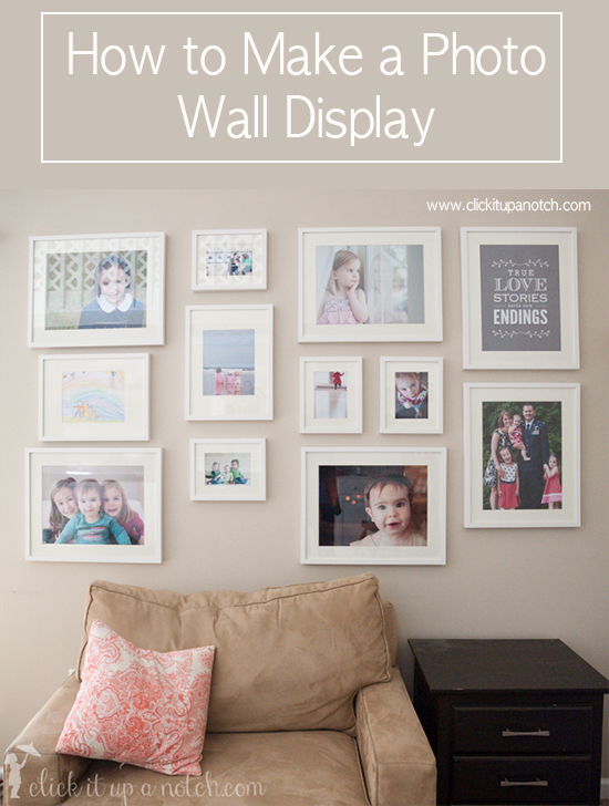 How to make a photo wall display