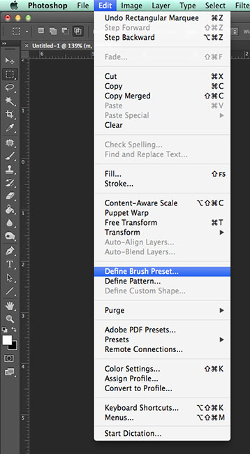 Creating a watermark in photoshop: Step 6