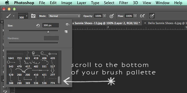 Creating a watermark in photoshop: Step 7