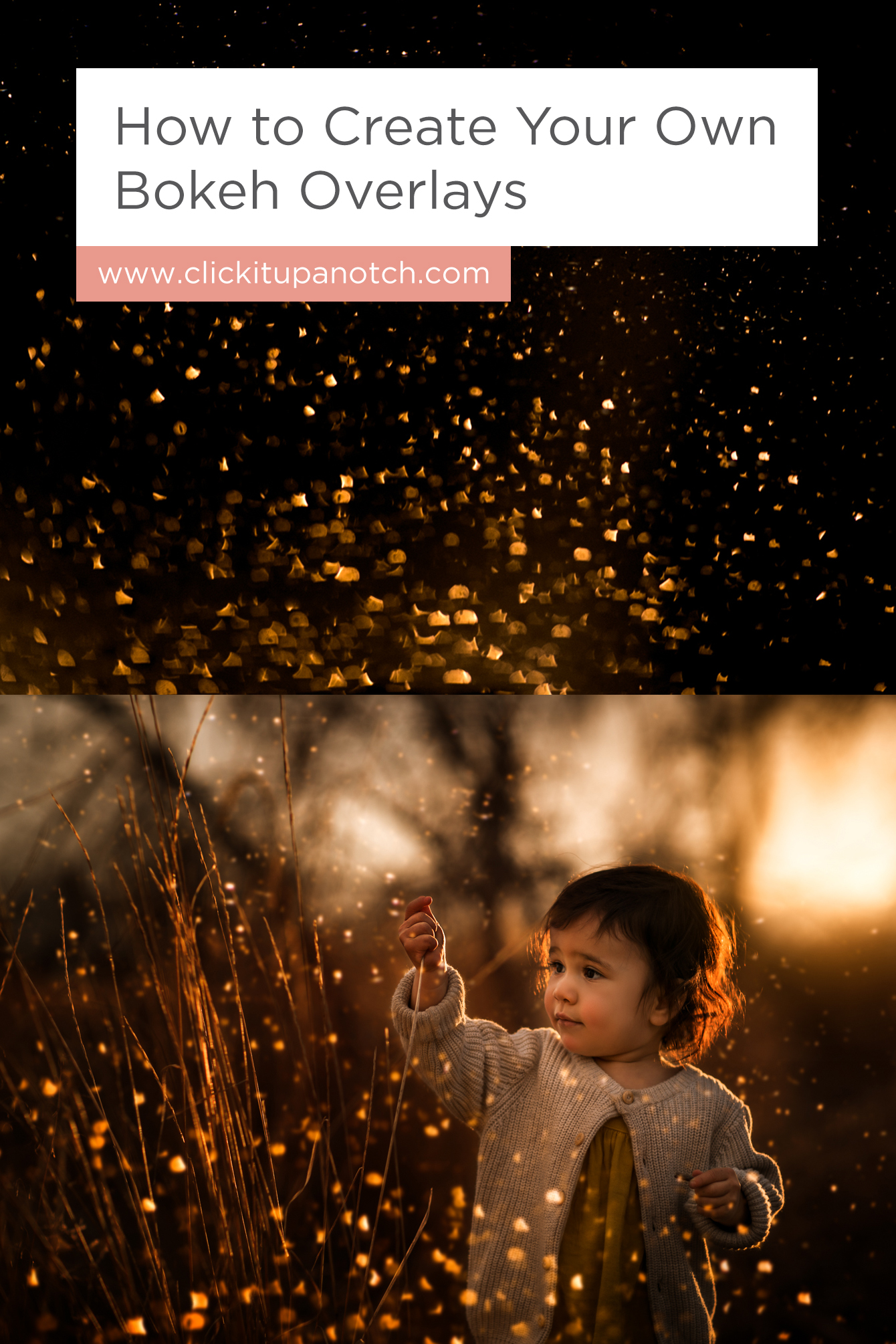 I've always wondered how photographers created their overlays! Read - "How to Create Your Own Bokeh Overlays"