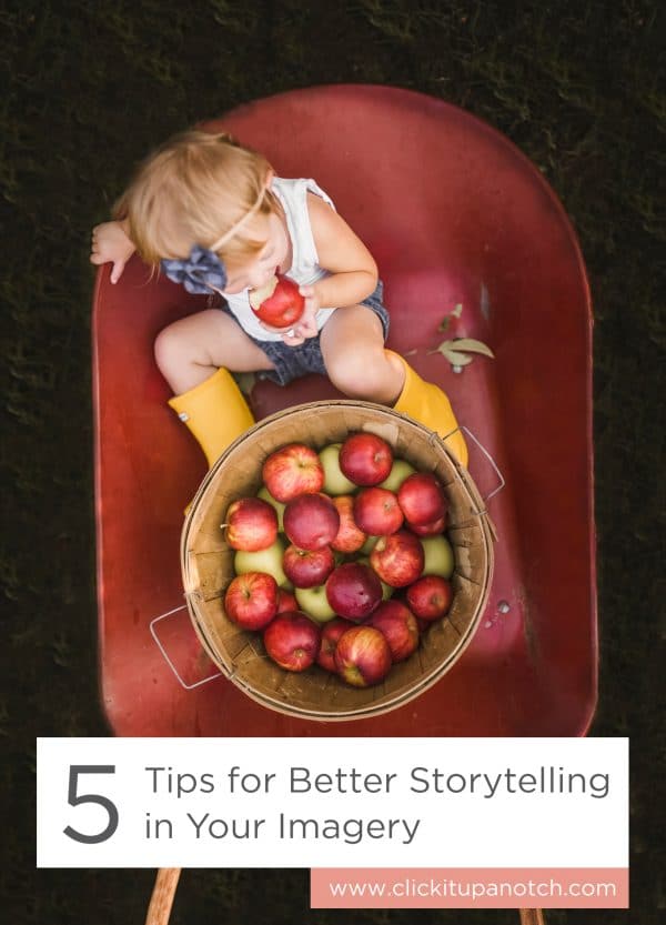 This is a must read if you want your images to be better than a pretty picture. Read - "5 Tips for Better Storytelling in Your Imagery"