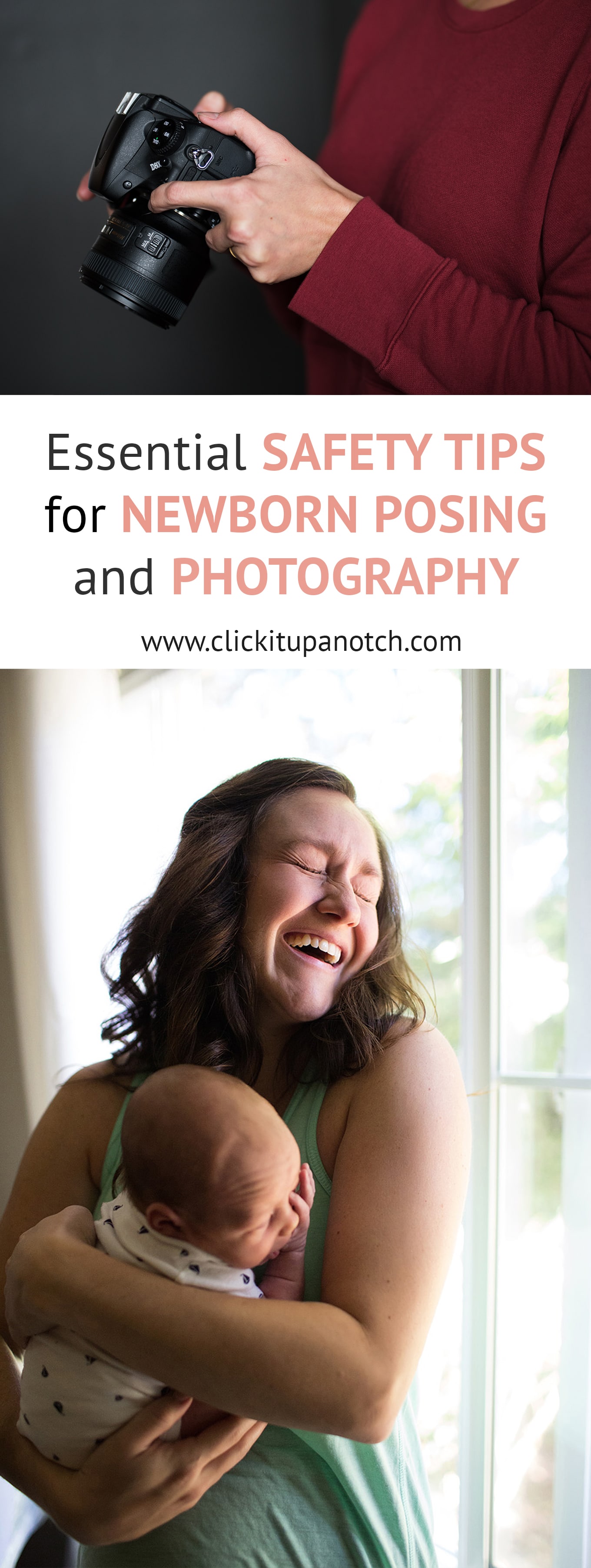 These tips come from a former NICU nurse. There are bunch of unexpected safety tips I never knew of. Read - "Essential Safety Tips for Newborn Posing and Photography"