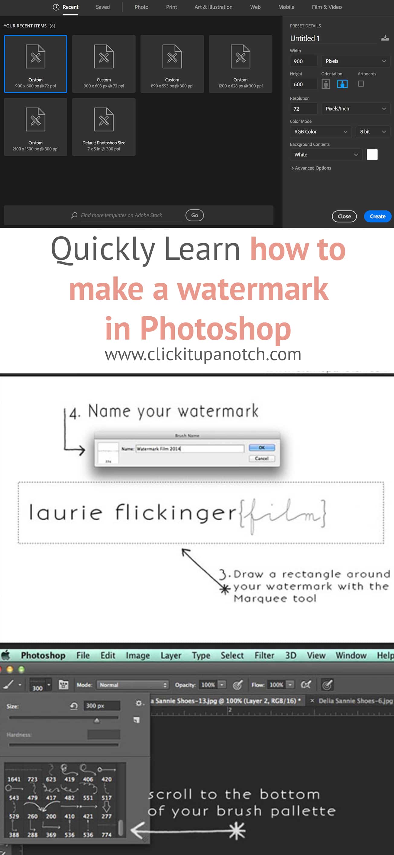 Quickly learn how to make a watermark in Photoshop to protest your images