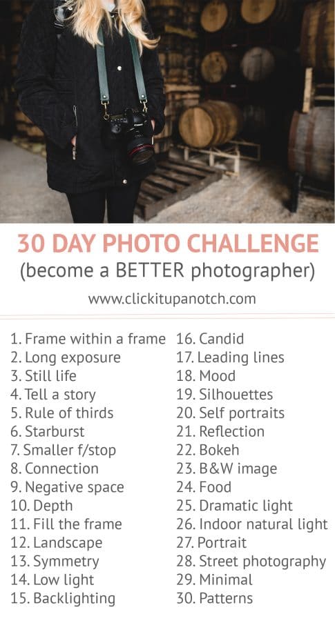 30 day photo challenge prompts